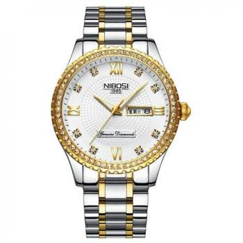 NIBOSI Casual Lovers Quartz Watch Set