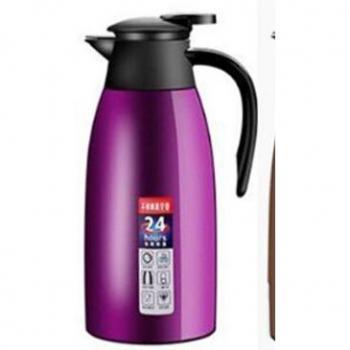 Thermos en Acier Inoxydable 304, 2L, Pichet Isotherme, Maintien au Chaud 24 Heures, Pour Café, Thé et Lait