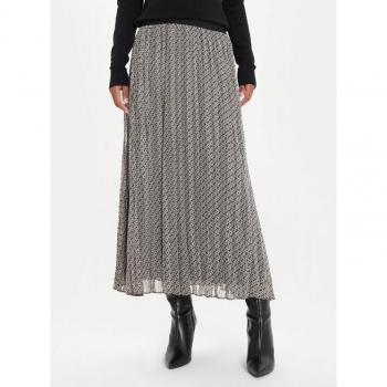 Falda Plisada Midi de Estilo Morgan