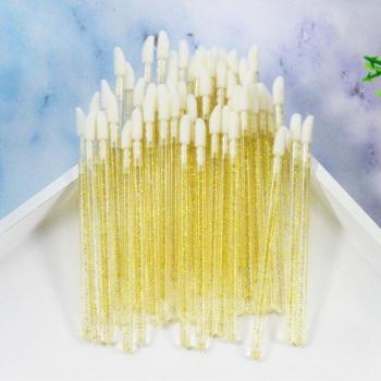 50 Pcs Disposable Mascara Wands with Crystal Handles