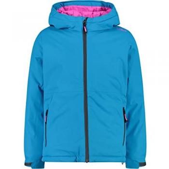 CMP 32Z1105 Kid’s Fixed Hood Jacket – Turquoise, 5 Years Old