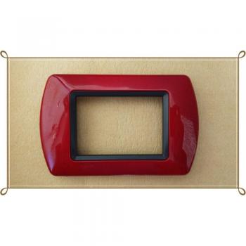 Plaquette ABS Rouge Foncé pour Living International