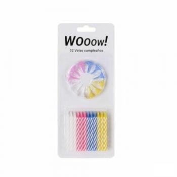 Set de Velas de Fiesta 32 Piezas Multicolor