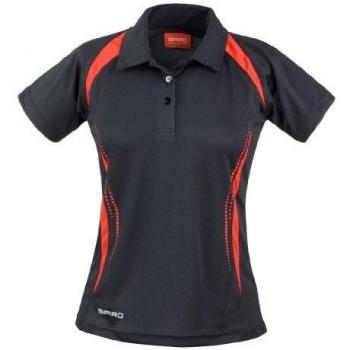 Spiro Women’s XL Team Spirit Polo in Black