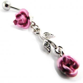 Les Trésors De Lily J5220 Corpo Piercing Rosa Romantico