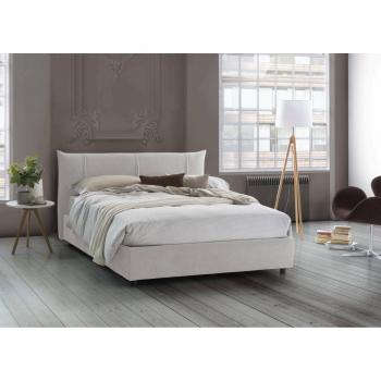 Ilenia Contenedor Cama 160x200, 100% Made in Italy, blanco