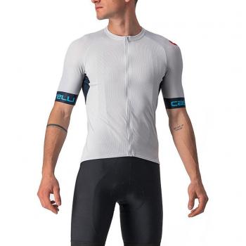 Castelli Entrata VI Kurzarm Fahrradtrikot silber/blau