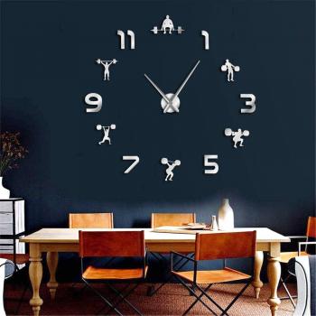 Giant Fitness Wall Clock for Gym Decor