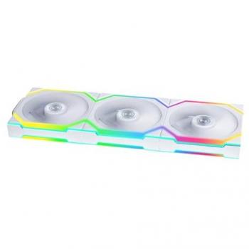 Ventola Lian‑Li UNI FAN SL 120 mm, RGB Wireless, confezione tripla – White