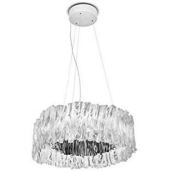 Slamp Accordéon LED Hanging Lamp Silver 3000K
