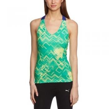 Camisa Deportiva PUMA Trainingstank Gym Colormeup Verde L mujer sin mangas
