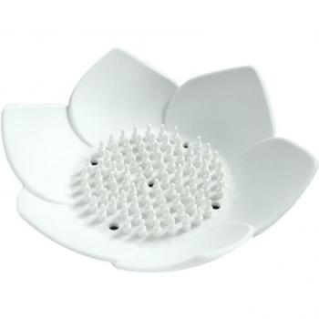 Porte-savon fleuri pour salle de bain