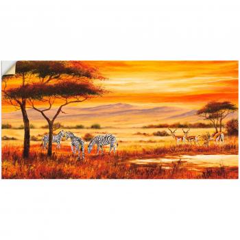 Artland Wandkunst »Afrikanische Landschaft I«, Afrika, (1 St.), als Leinwand oder Poster