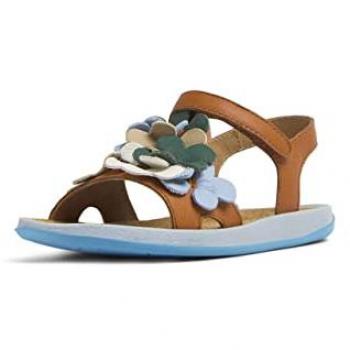 Camper Twins Brown/Blue/White Girls’ Sandals – Size 26 – Smooth Leather (Second Variant)