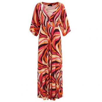 V-Ausschnitt Maxikleid Aniston SELECTED – Lässig geschnitten