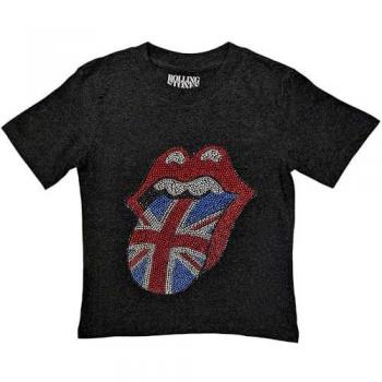 British Tongue Rolling Stones T-Shirt in Black, 1-2 Years