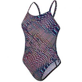 Slips de Bain Femme Speedo Colourripple Allover Digital Rippleback, Multicolore