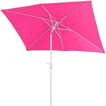 Parasol Terrasse Rosé 2x3m, Polyester & Aluminium, 4,5 kg