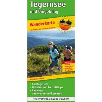 Publicpress Wanderkarte Tegernsee Und Umgebung: Mit Ausflugszielen, Einkehr