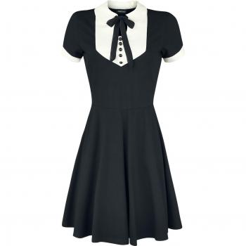 Robe courte Jawbreaker “In a Mood” – XS à 4XL – Femmes, Noir/Blanc