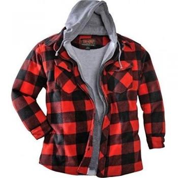 Trailcrest Fleecejacke Lumberjack rot/schwarz Größe L