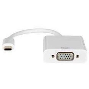Adattatore Hamlet USB Type-C to VGA (D-Sub) con cavo VGA di 0,1