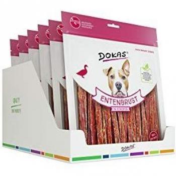 DOKAS Hundefutterstreifen – Entenbrustfilet, gluten