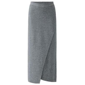 Oui Midirock in Grau, Damenmode, Größe 38