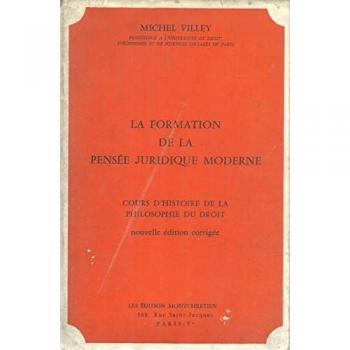 La Formation de la pensÃ©e juridique moderne