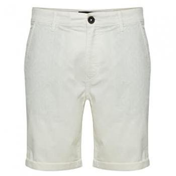 Herren-Chinoshort BLEND – Leinen-Mix, Offwhite, Größe XL
