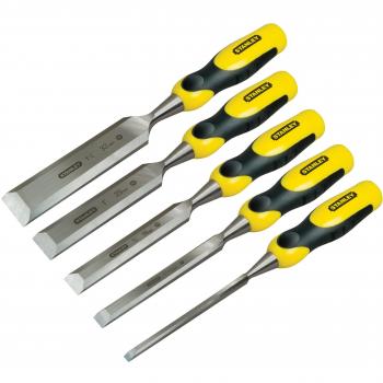 Stanley Dynagrip Chisel Set (5 Pieces) with Strike Cap
