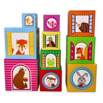 Tierische Stapelkunst 10 Würfel