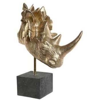 Home ESPRIT Adorno Decorativo Negro Dorado 33 x 24 x 43,5 cm