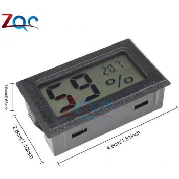 Compact LCD Temperature and Humidity Gauge