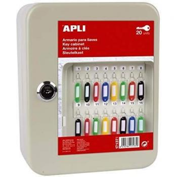 Armoire à clés 200x160x75 mm pour 20 clés sans porte-clés