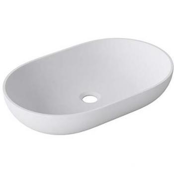 Lavabo Doporro 54x34x10,5cm diseño Colossum808 mármol blanco mate