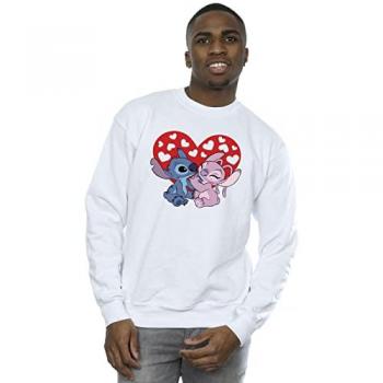 M White Lilo & Stitch Lovers Hoodie