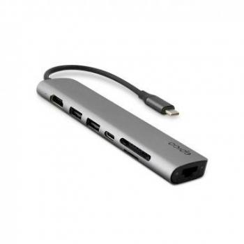 Epico Multimedia 3 7-in-1 4K HDMI and Ethernet USB C Hub