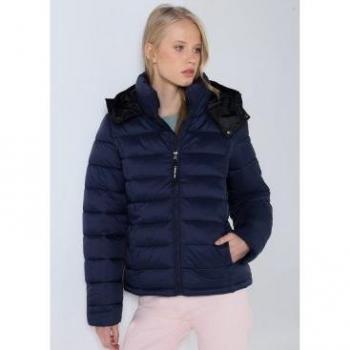 Coat Puffer con Capucha Marina – Lois Jeans