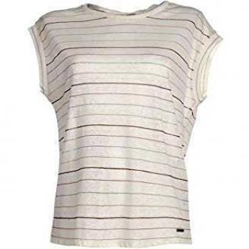 Modelo Lorena Bianco Camiseta de cuello redondo con rayas Pepe Jeans XL