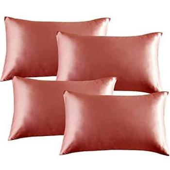 Bedsure Silk Pillow Cover Set