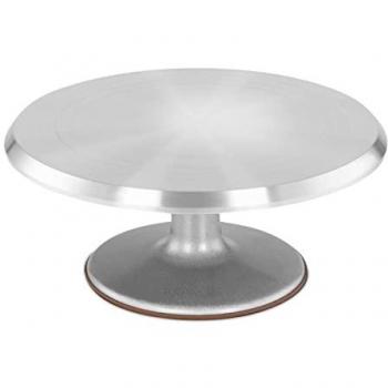 Platillo Elegante de Aluminio con Base Giratoria – 31 cm