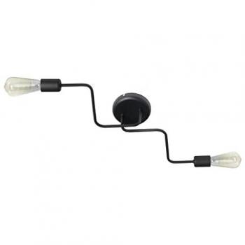 Plafonnier Noir Semi-encastré Helam 54cm