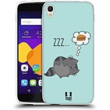 Case de Gel Suave Dormir Wilbur El Gato para Alcatel Idol 3 (5.5)