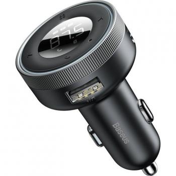 Baseus Transmitteur Bluetooth 5.0 FM + Chargeur USB Rapide + Lecteur MP3 pour voiture