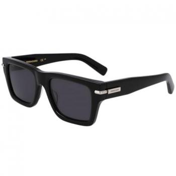 Salvatore Ferragamo 53 mm Black Acetate Eyewear – Dark Grey Lenses