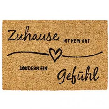 Relaxdays Eco Coir Welcome Mat – 60x40 cm – Dual Surface