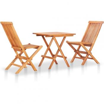 Trousse de Salon Bois Teck 3‑parts