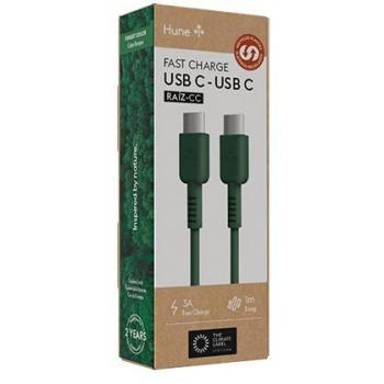 USB‑C Verde Bosque 100 cm, 3 A, 60 W