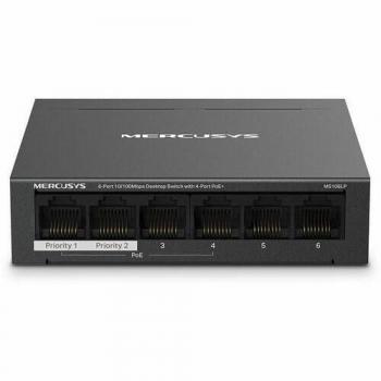 Switch PoE+ 6 porte nero Fast 100Base‑TX – MERCUSYS MS106LP